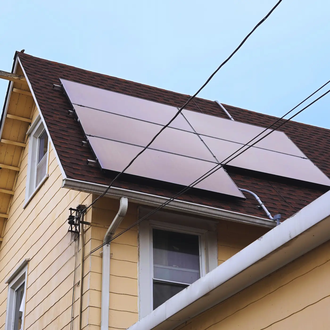 Solar panels installed on a Sunwise customer’s home in Latrobe, Pennsylvania