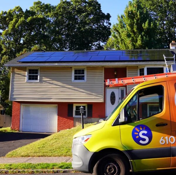 Solar panel installation on a beach home in Sussex County, Delaware