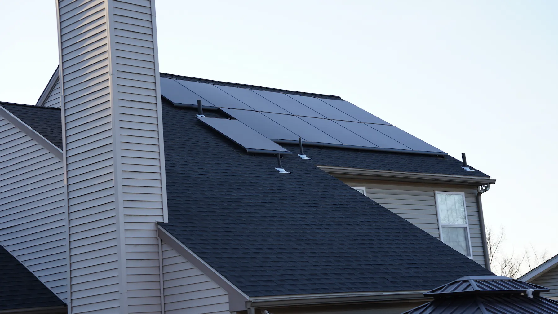 Solar Panel Installation on a suburban home in Norristown, PA