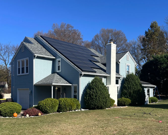 off grid solar panel installation