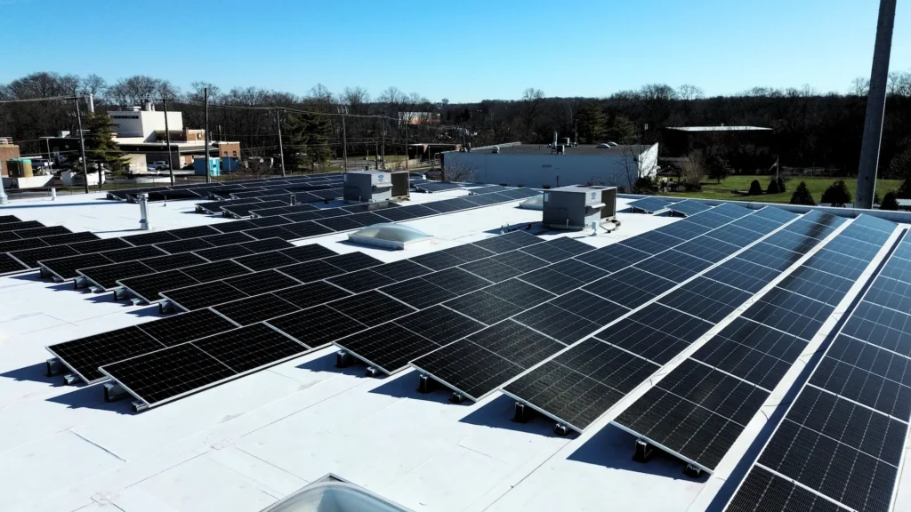 commercial drone image solar panels medium