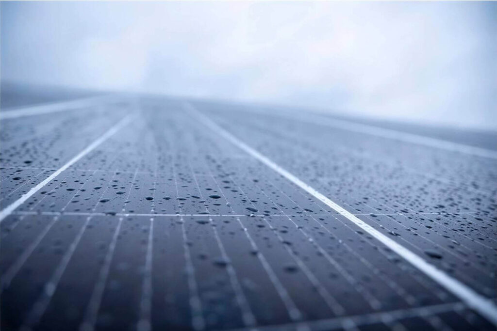 Solar Panels After a Storm
